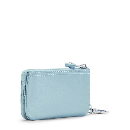 Kipling Creativity Mini Metallic Pouch Keychain Taske Aqua | DK 2099TC